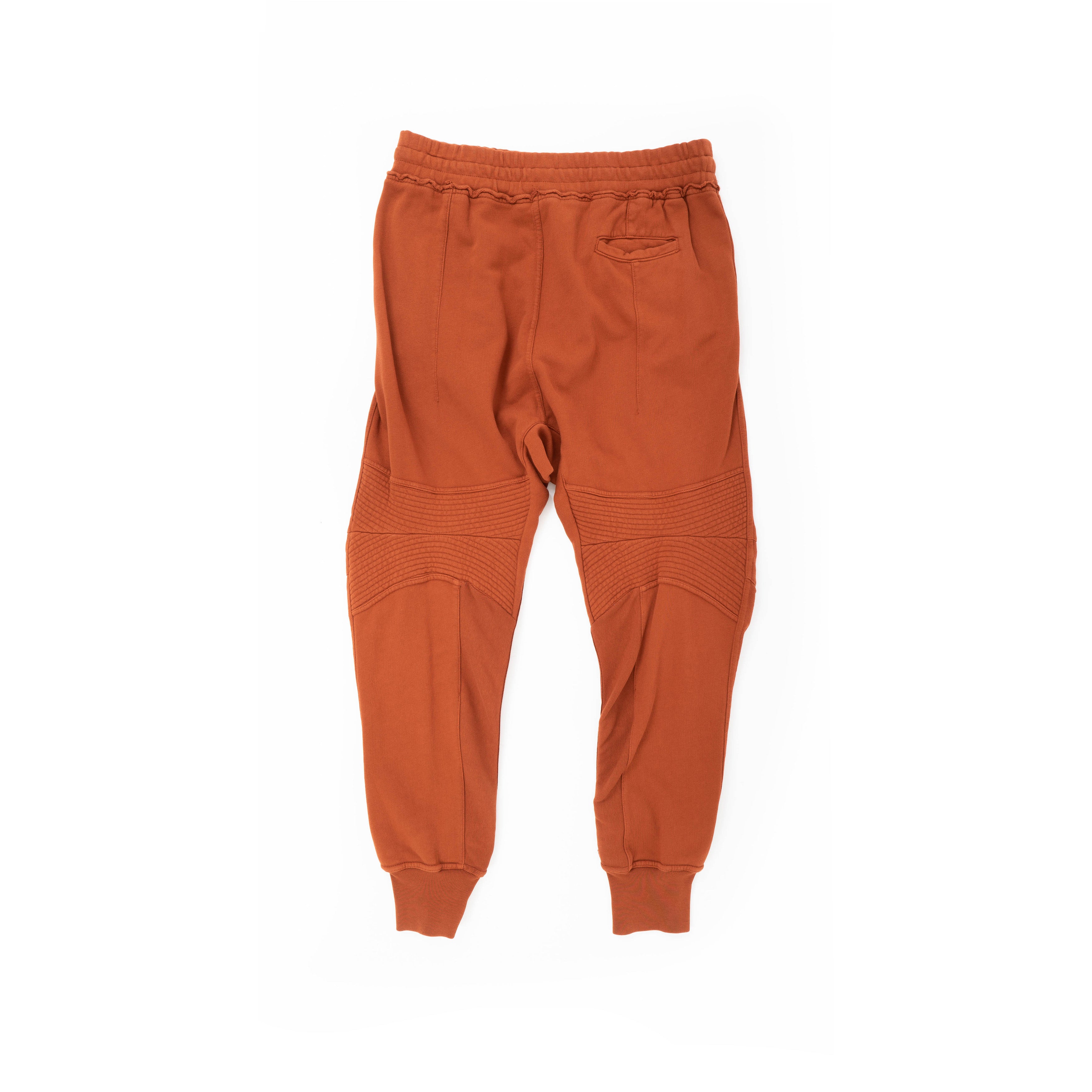 SS18 Burnt Orange Biker Sweatpants