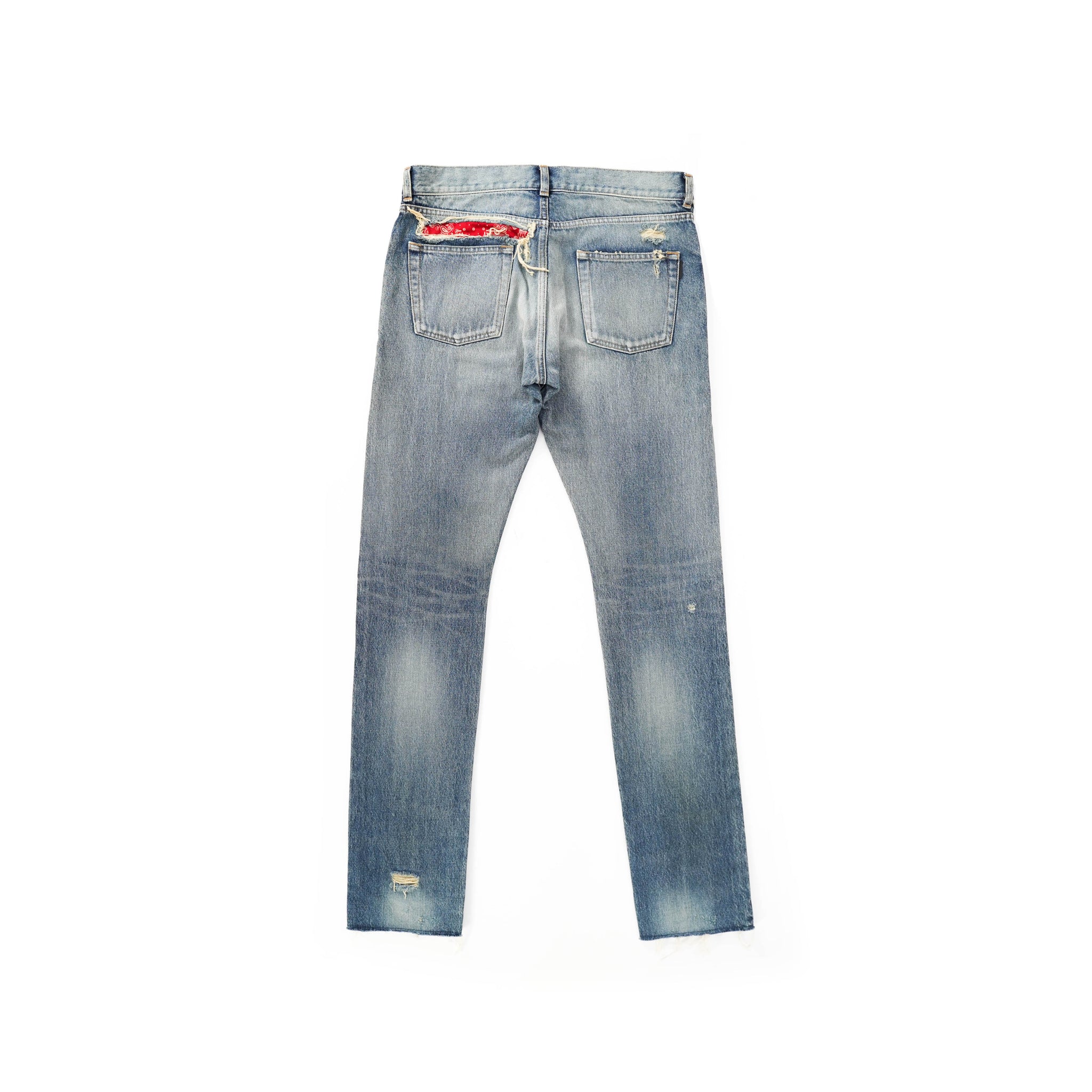 Distressed Bandana Jeans Backyardarchive –