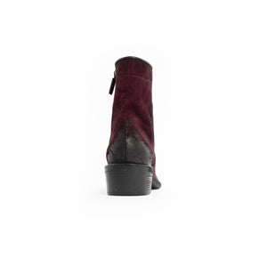 FW17 Burgundy Metal Toe Boots