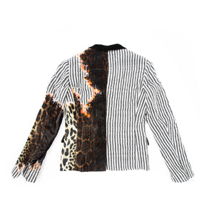 FW17 Cashmere Velvet Leopard Sample Blazer