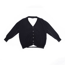 Load image into Gallery viewer, Oversized Lined Cardigan Black