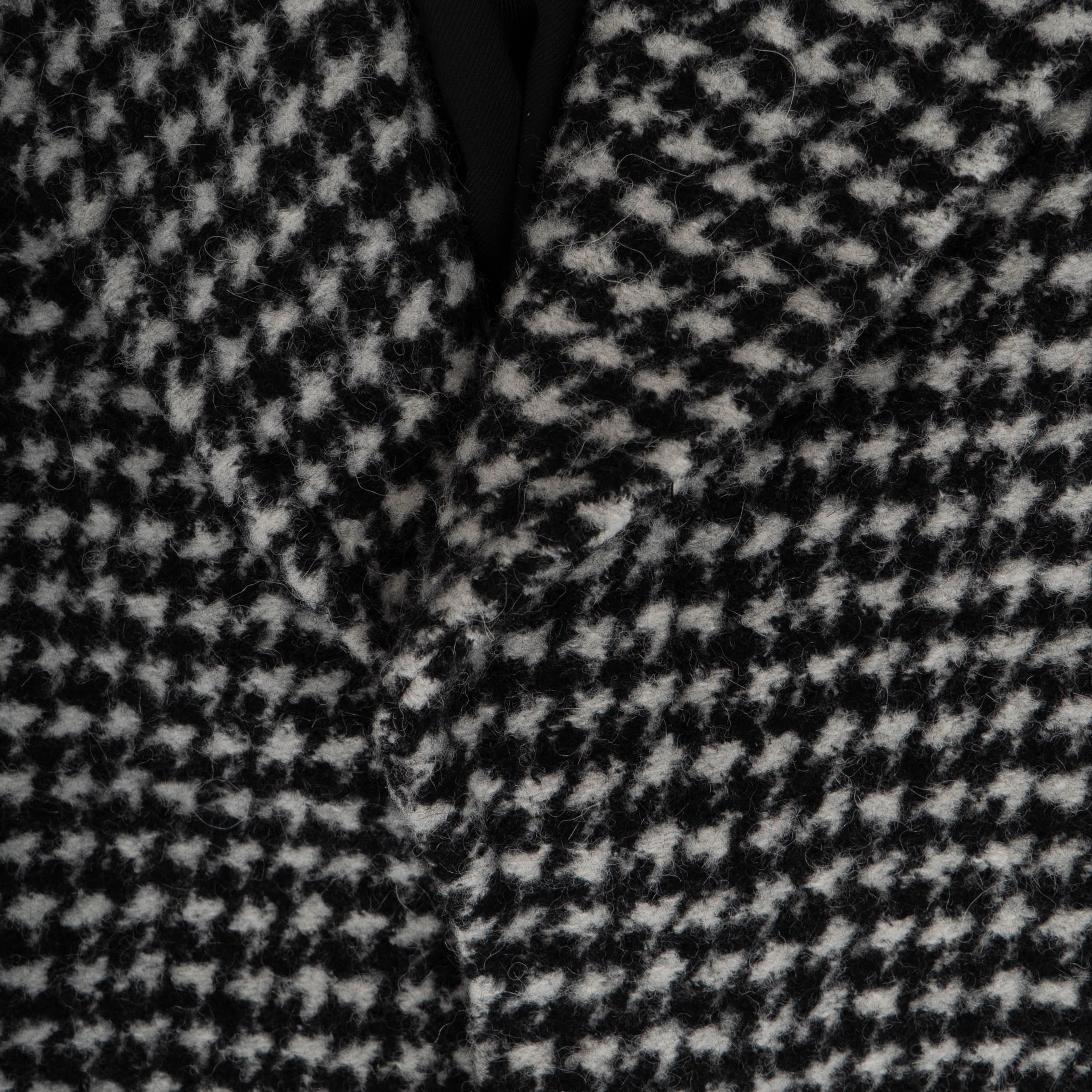 FW16 Grey Houndstooth Wool Coat