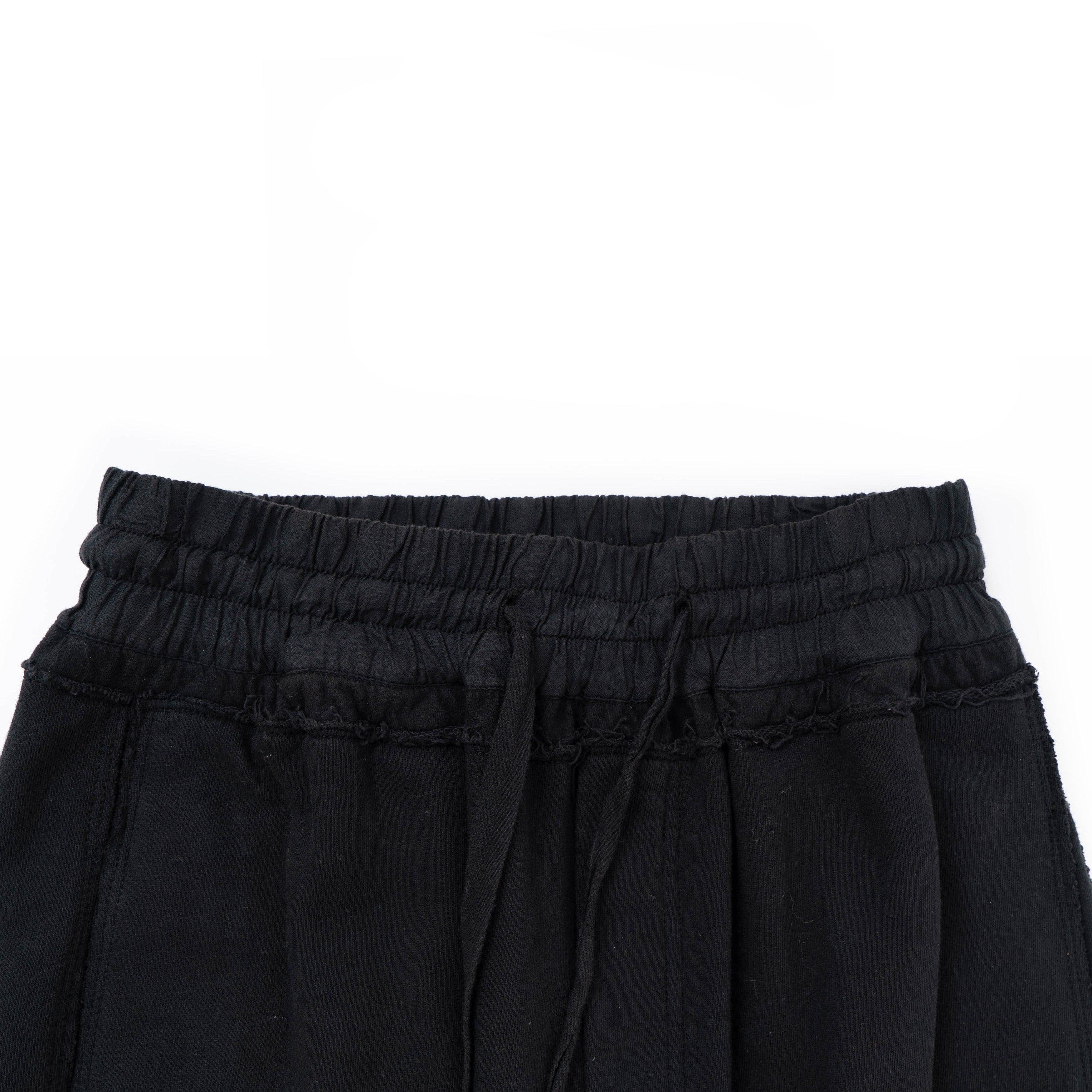SS18 Distressed Black Sweatpants 1 of 1 Sample