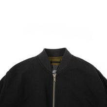 Load image into Gallery viewer, FW16 Black Classic Wool Bomber