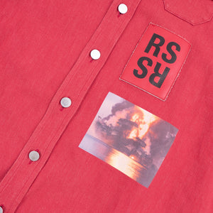 SS15 RS Logo Patch Denim Shirt