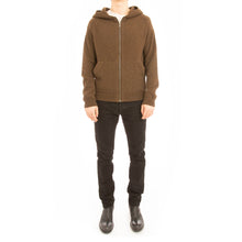 Load image into Gallery viewer, FW16 Brown Cashmere Zip-Up