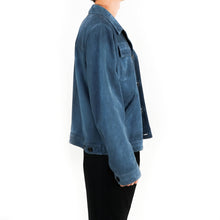 Load image into Gallery viewer, SS19 Blue Suede Jacket