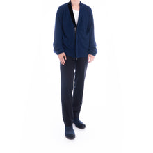 Load image into Gallery viewer, FW15 Velvet Collar Wool Kimono Cardigan