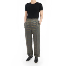 Load image into Gallery viewer, SS19 Oversized Olive Jacquard Trousers 1 of 1 Sample