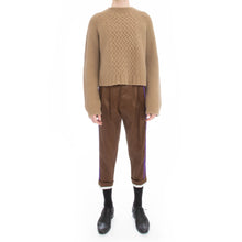 Load image into Gallery viewer, FW18 Cropped Camel Angora Knit