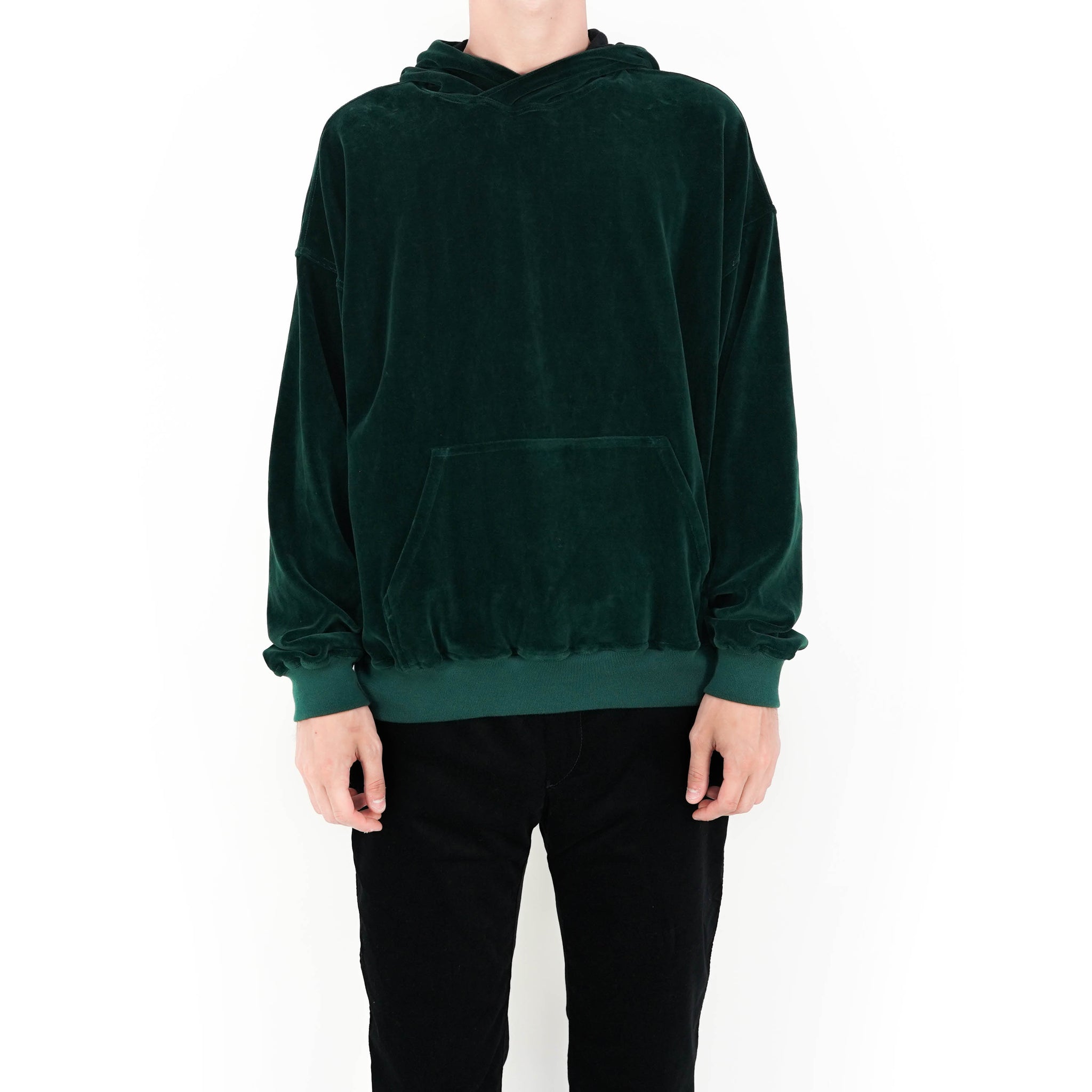 Green clearance velvet hoodie