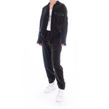 Load image into Gallery viewer, FW18 Grey Velvet Jumpsuit