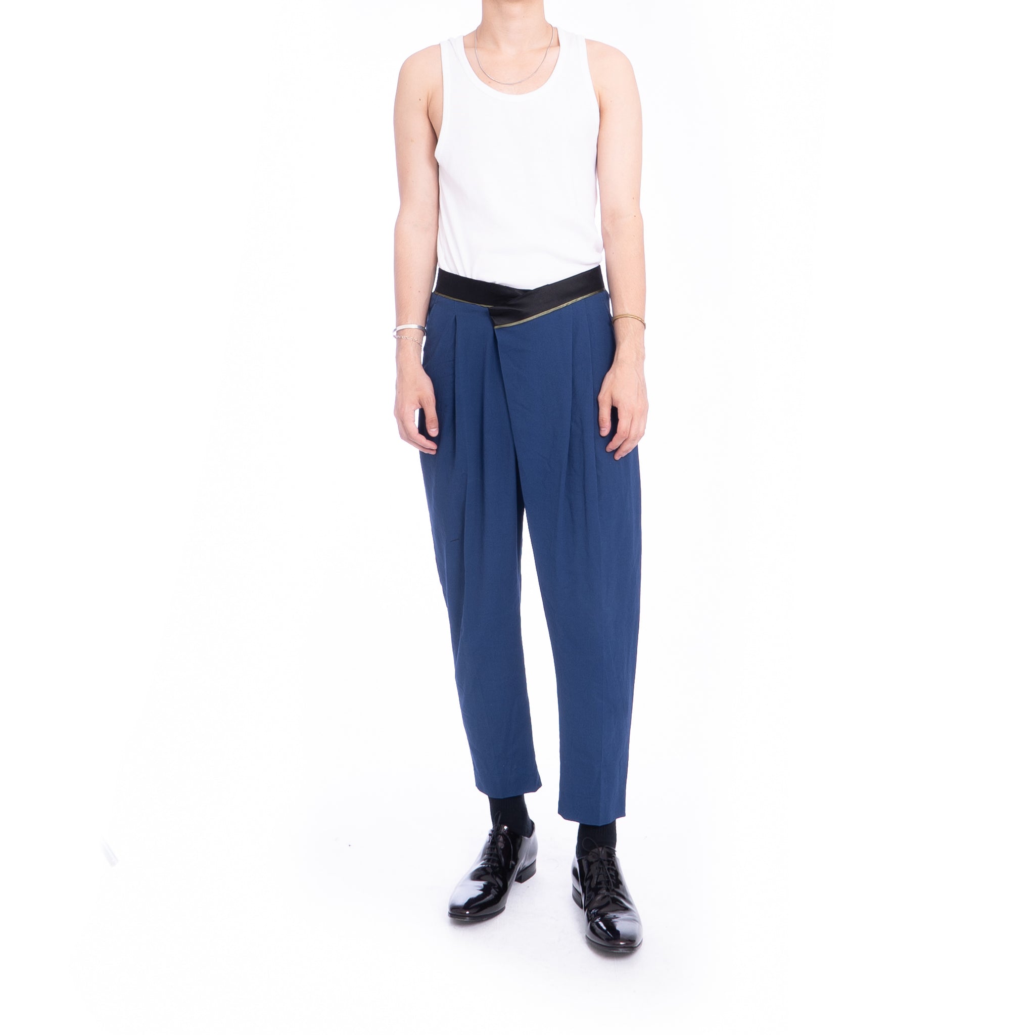 SS17 Blue Origami Trousers 1 of 1 Sample – Backyardarchive