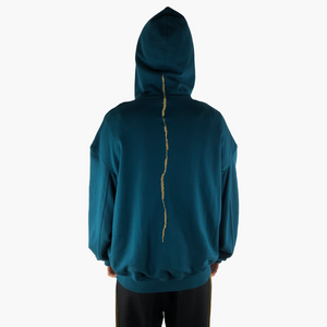 Embroidered Turquoise Perth Hoodie