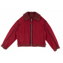 Load image into Gallery viewer, FW17 Red Wool Aviator Jacket 1 of 1 Sample