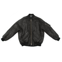 Load image into Gallery viewer, FW18 Oversized Sample Leather Bomber Jacket