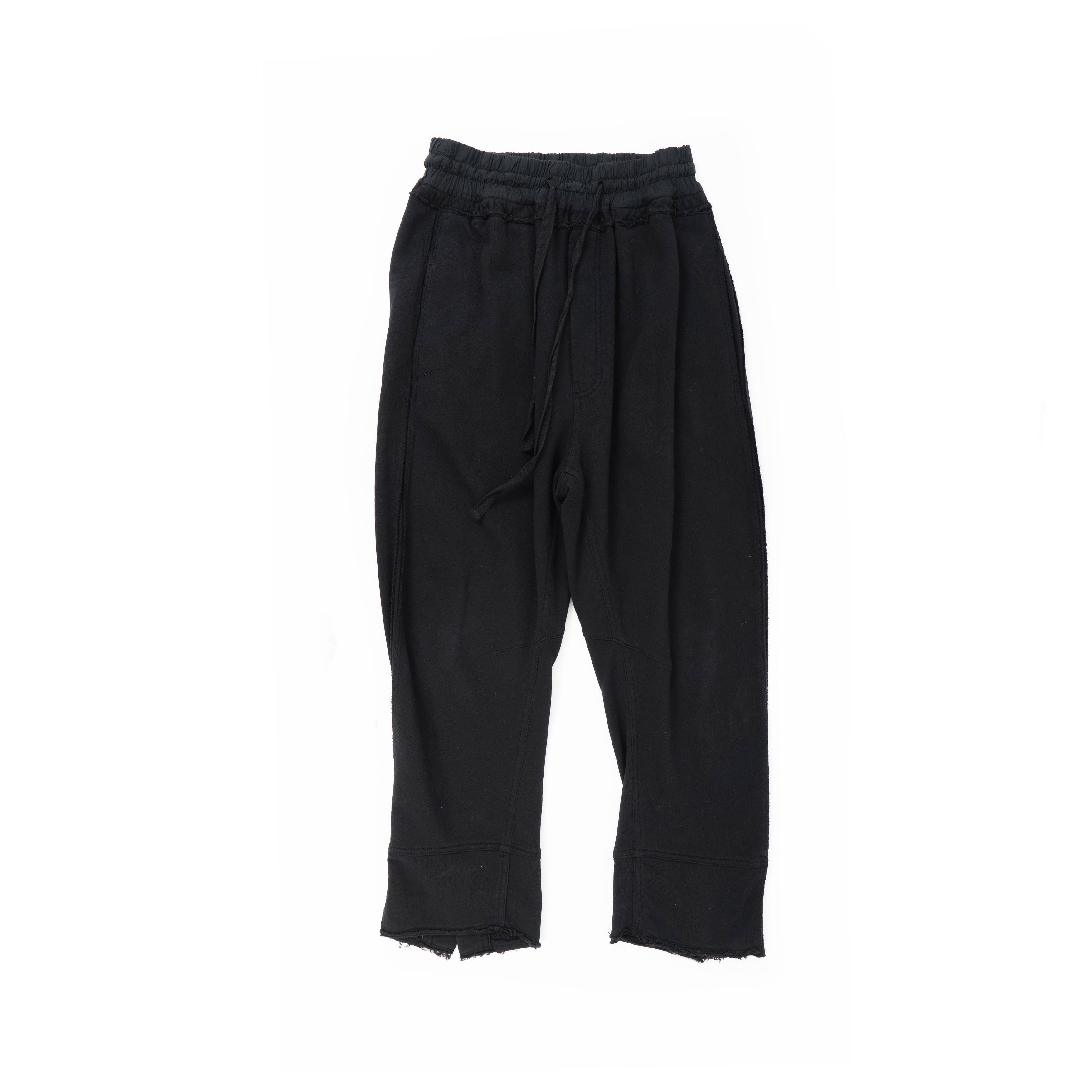 SS18 Distressed Black Sweatpants 1 of 1 Sample