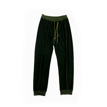 Load image into Gallery viewer, FW18 Dark Green Baggy Velvet Sweatpants