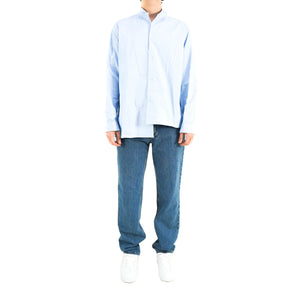 Light Blue Asymmetrical Shirt