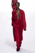 Load image into Gallery viewer, SS18 Red Satin Oversized Trench Coat