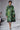 Green Hand Painted Runway Leather Coat