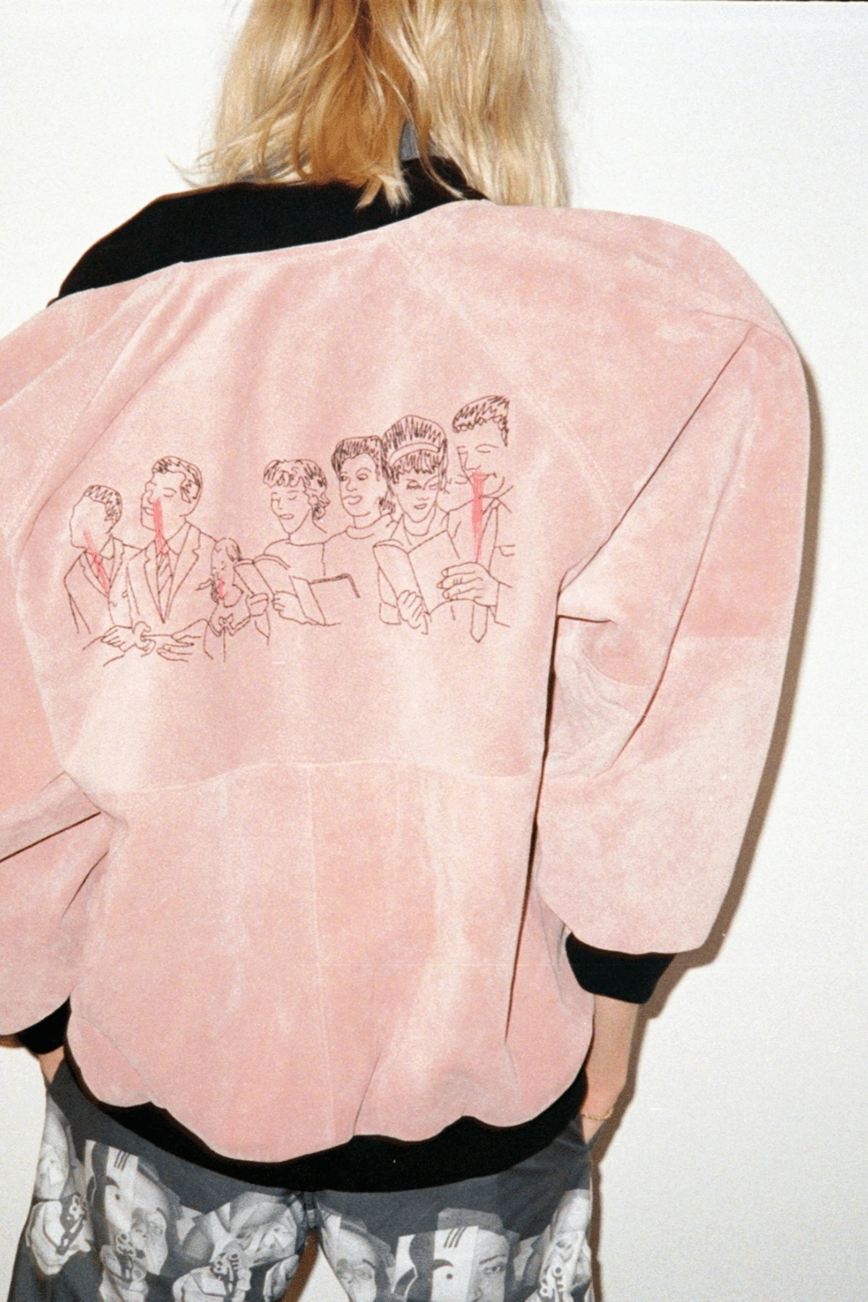 SS18 Nose Bleed Suede Bomber