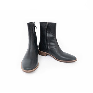 SS19 Black Calf Leather Boots