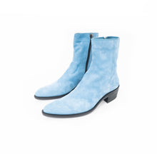 Load image into Gallery viewer, FW17 Light Blue Suede Boots Sample