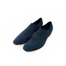 Load image into Gallery viewer, SS16 Navy Suede Loafers