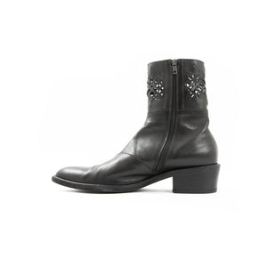 SS19 Lasercut Leather Cowboy Boots