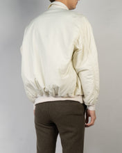 Load image into Gallery viewer, FW20 Ivory Nylon Bomber with Pointed Collar