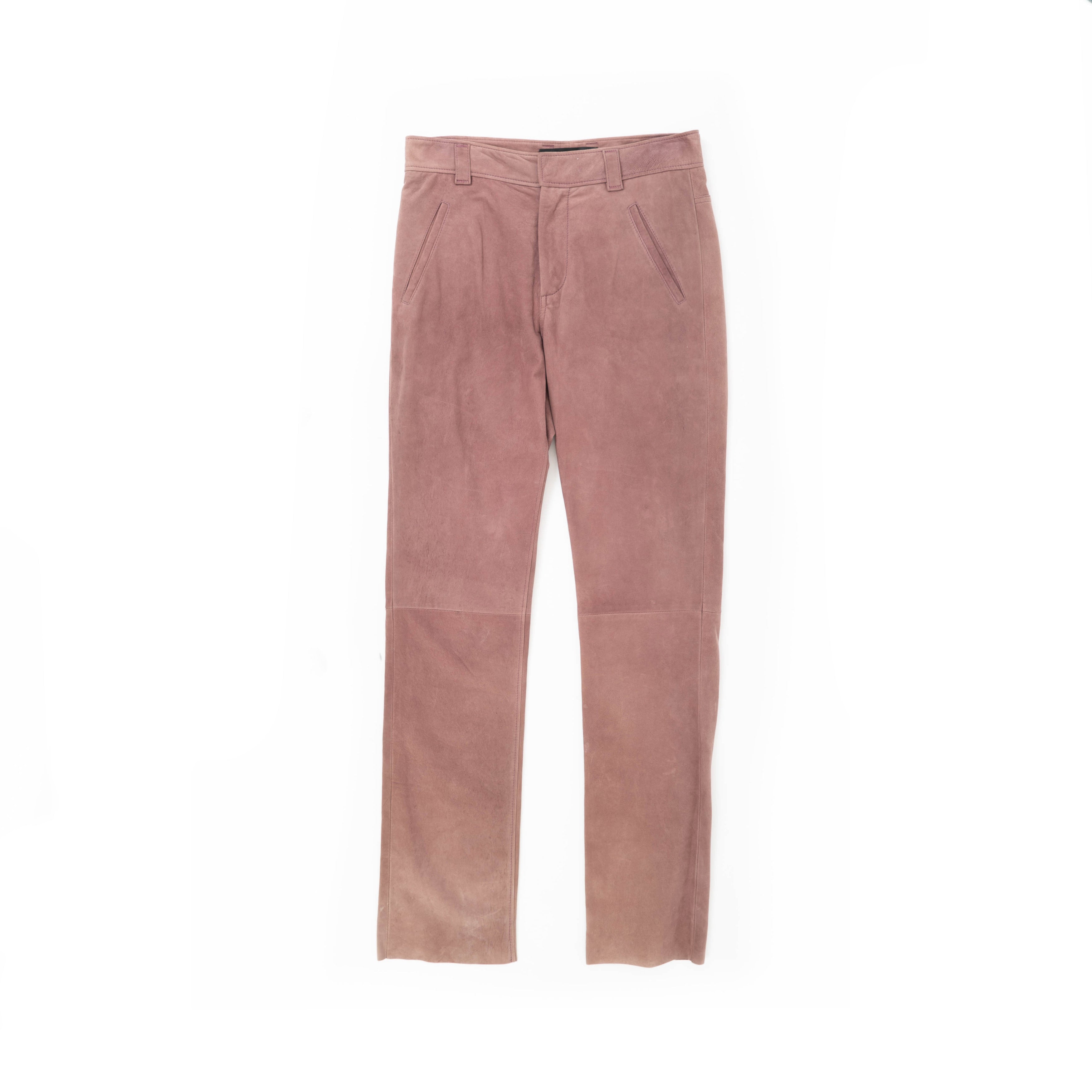 SS11 Rose Lamb Leather Trousers