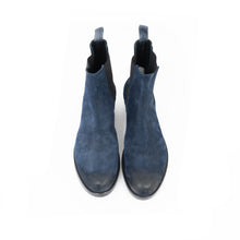 Load image into Gallery viewer, FW18 Navy Chunky Suede Boots